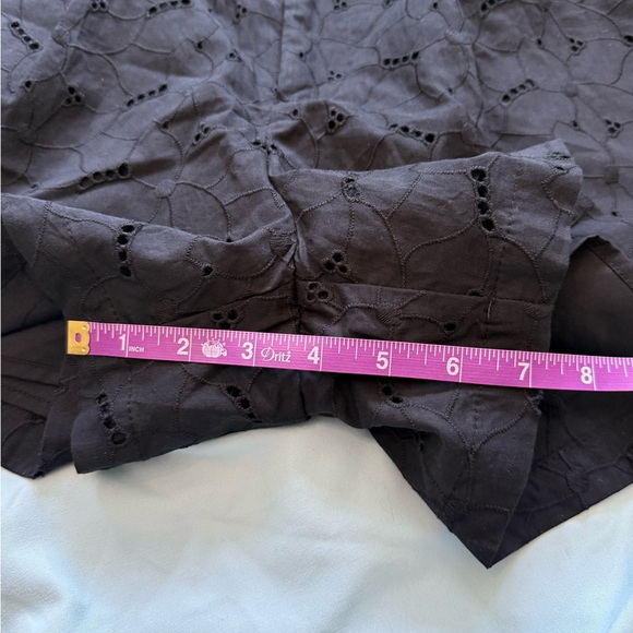 NWT A New Day Black Eyelet Shorts in Size 10 - Picture 6 of 12